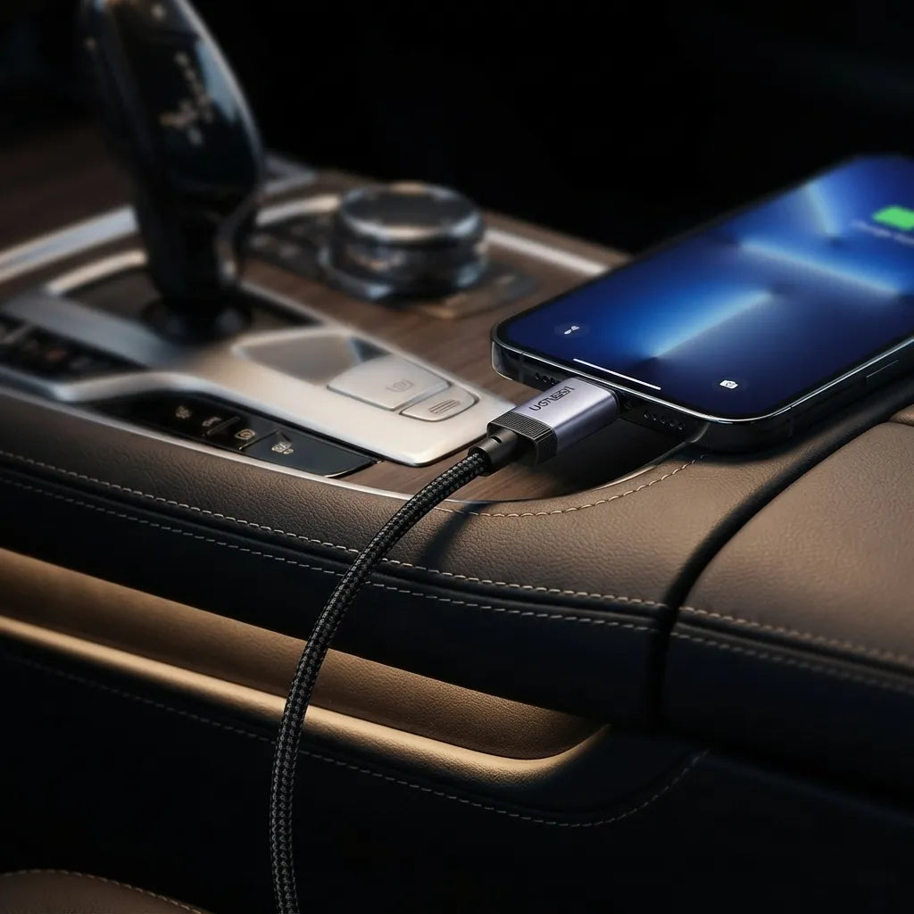 240W Fast Charging Cable with Hidden Phone Stand | NeraCoda