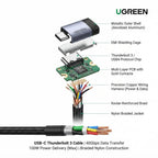 240W Fast Charging Cable with Hidden Phone Stand | NeraCoda