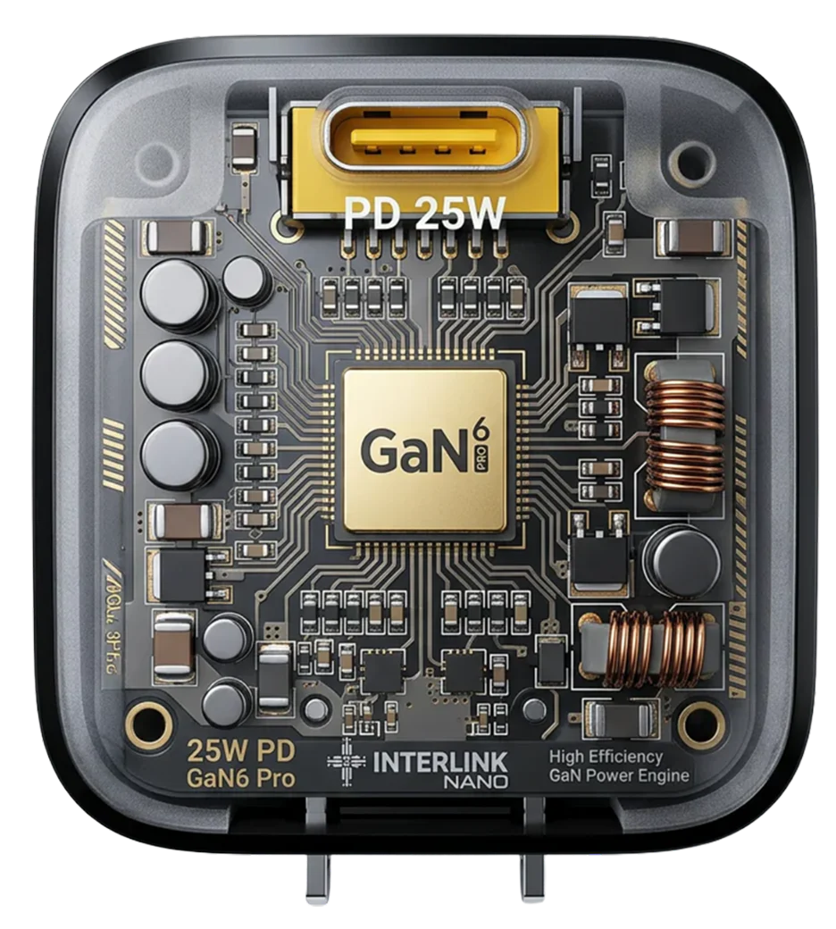 Interlink Nano 25W GaN Adapter Price in Pakistan | NeraCoda
