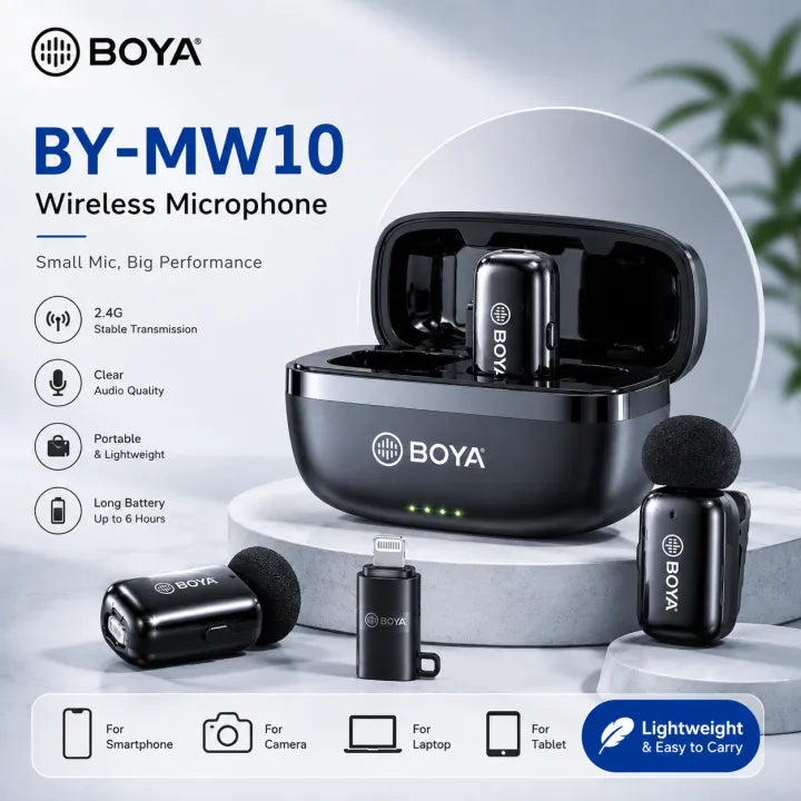 BOYA BY-MW10 Portable Recording Mic | NeraCoda Pakistan