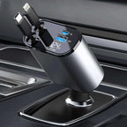 4-in-1 Retractable Car Charger | NeraCoda Pakistan