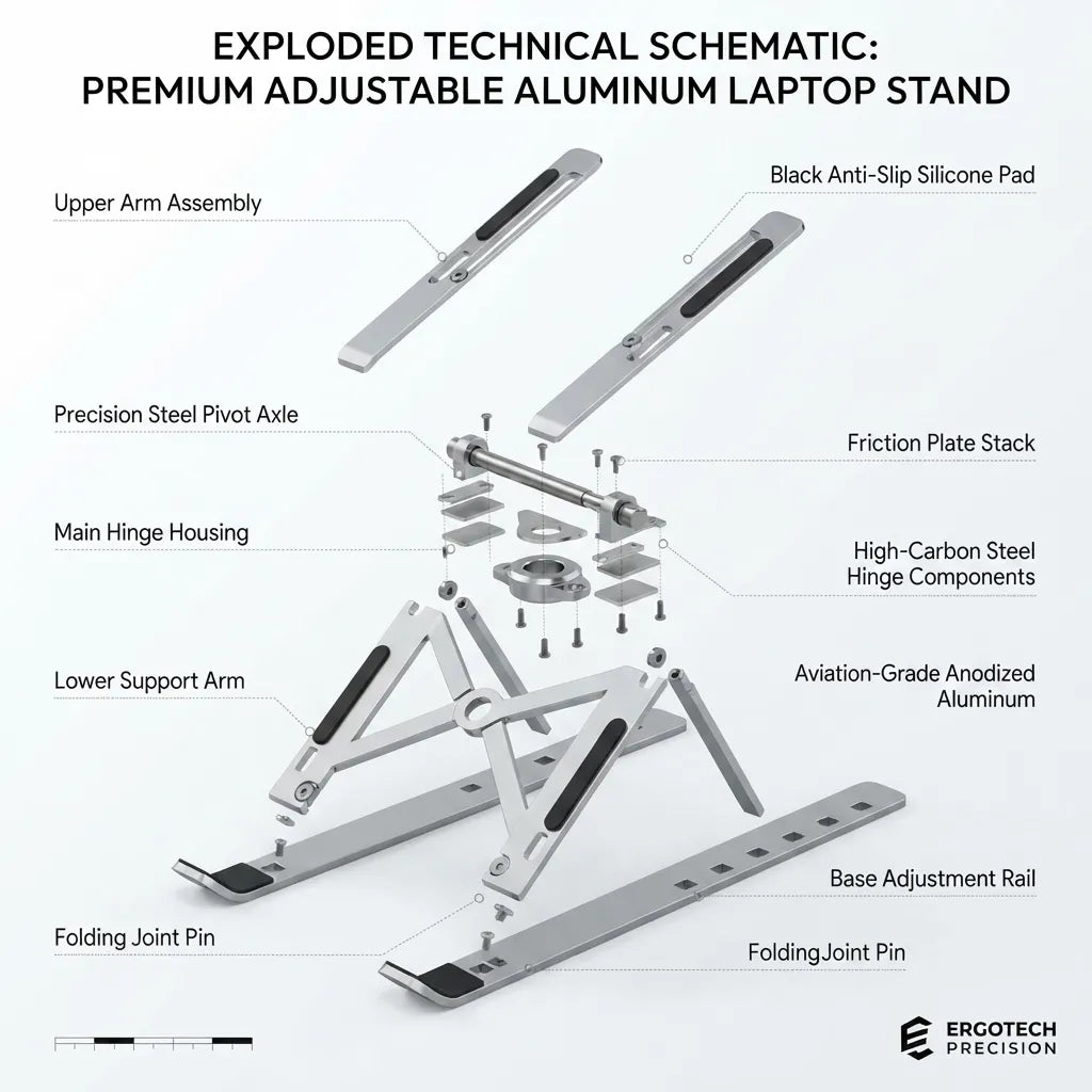 Adjustable Aluminum Laptop Stand Pakistan | NeraCoda