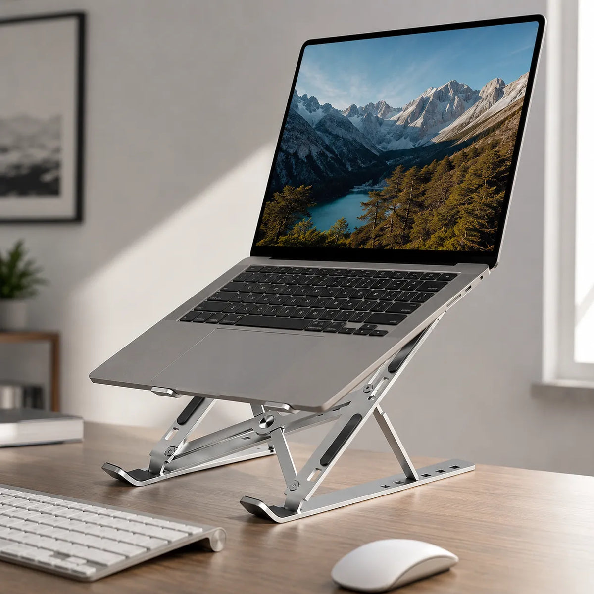 Adjustable Aluminum Laptop Stand Pakistan | NeraCoda