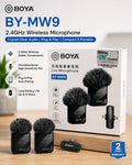 : BOYA BY-MW9 Wireless Microphone 2.4GHz | NeraCoda