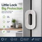 Self-Adhesive Fridge Lock Latch | Child Safety Lock | NeraCoda