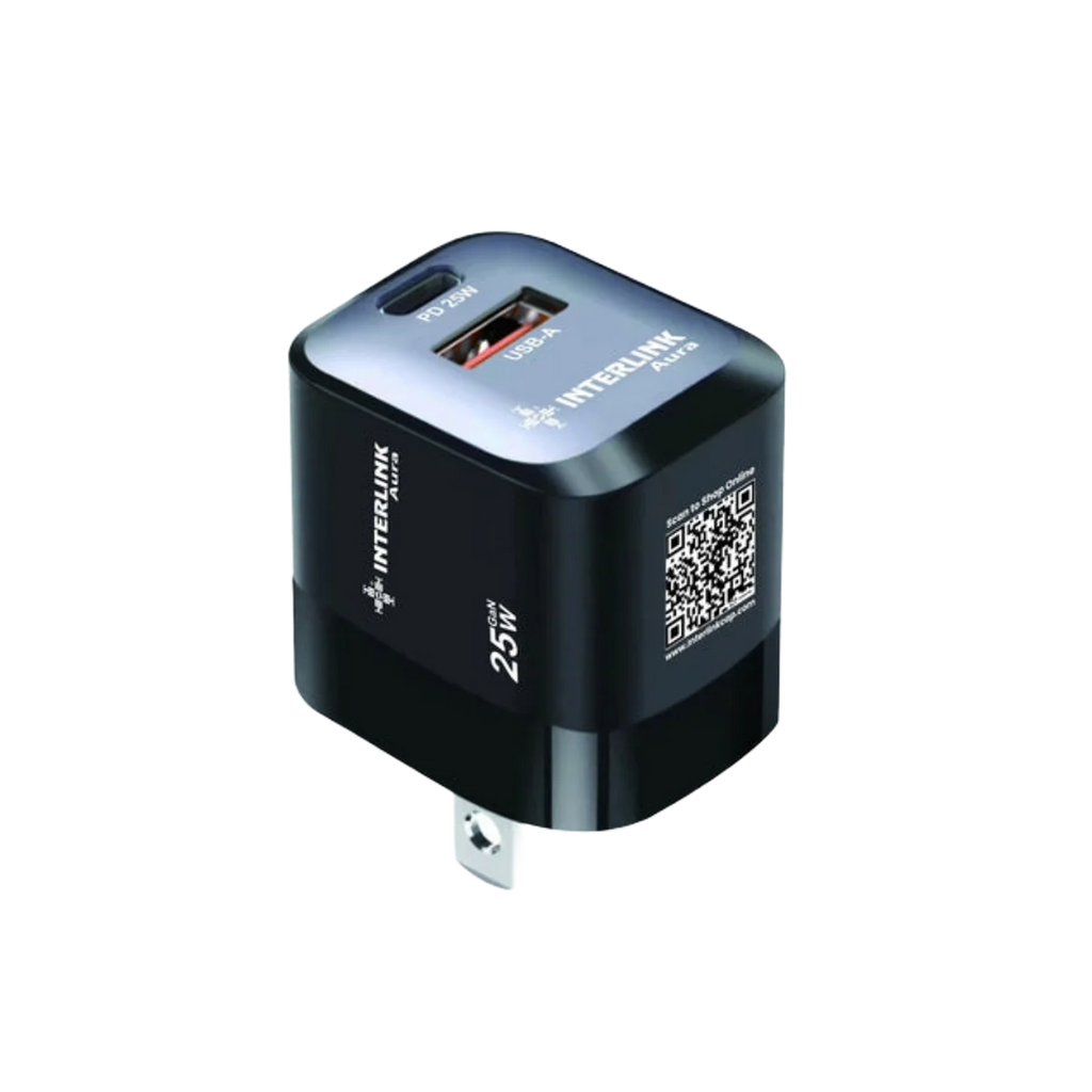 Interlink Aura 25W GaN Mini Dual Port Adapter Price in Pakistan | NeraCoda