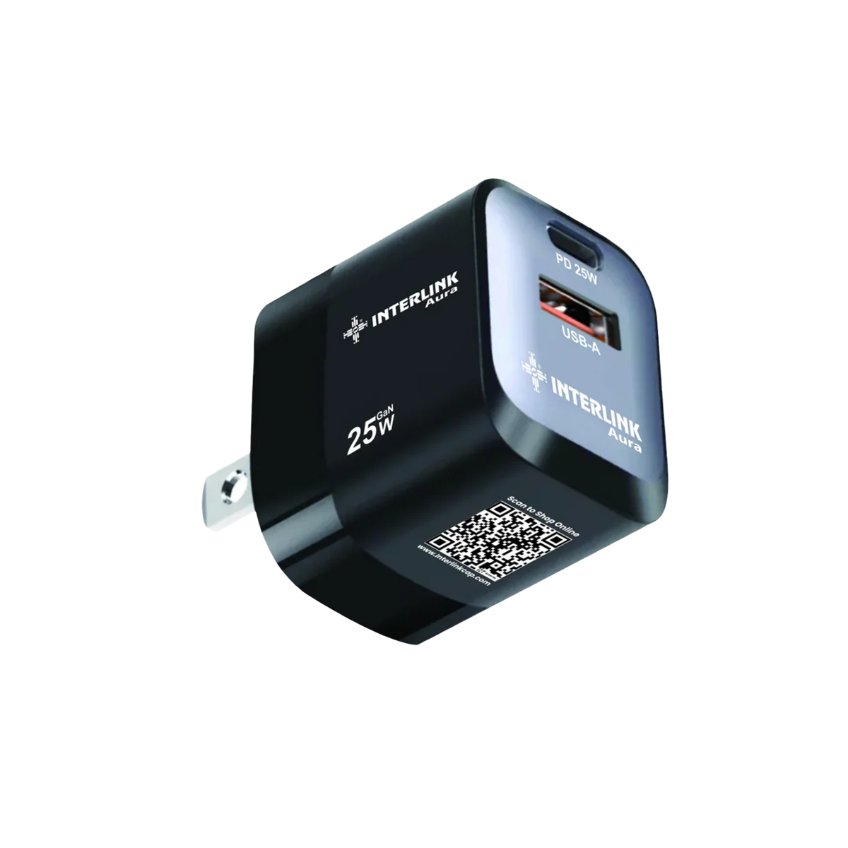 Interlink Aura 25W GaN Mini Dual Port Adapter Price in Pakistan | NeraCoda
