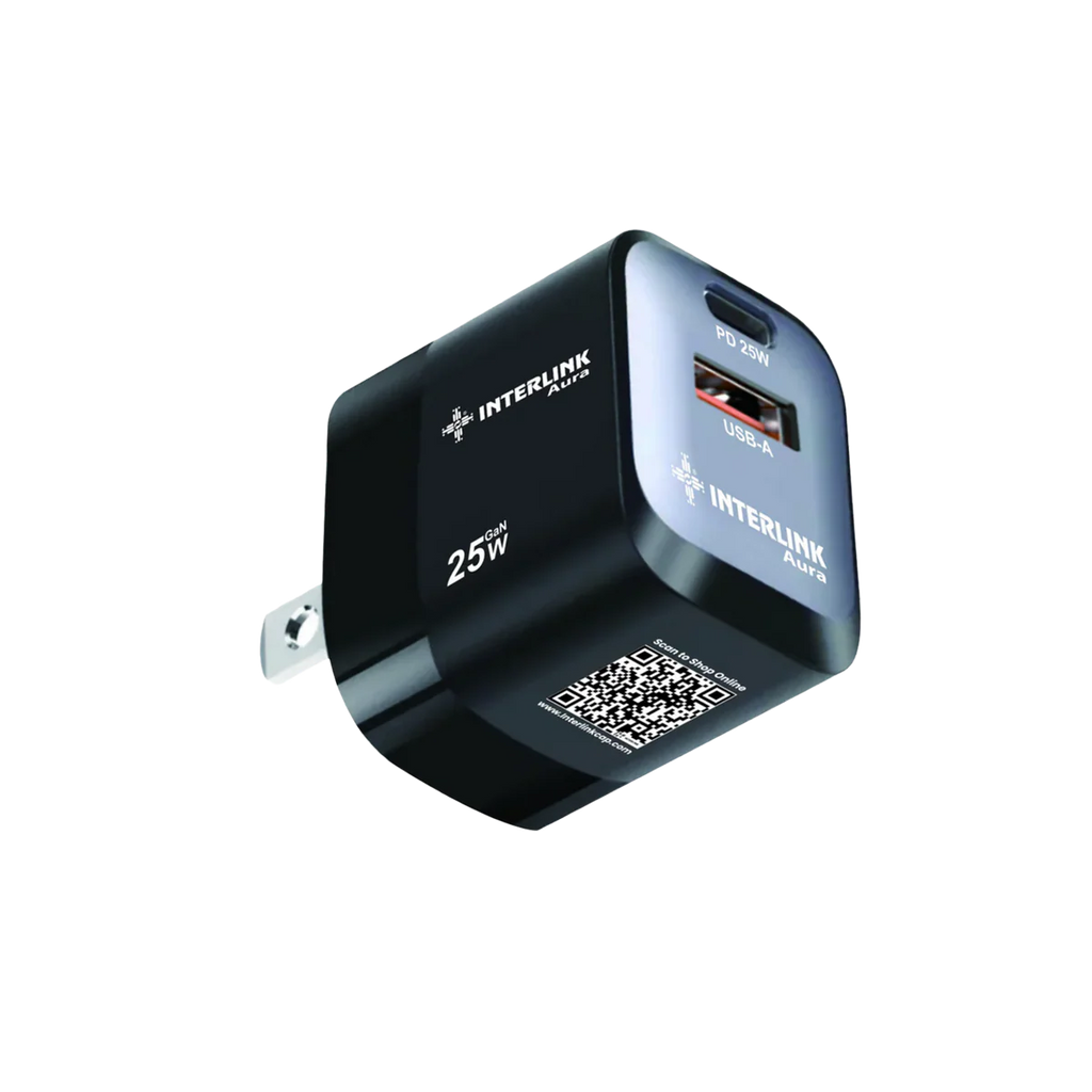 Interlink Aura 25W GaN Mini Dual Port Adapter Price in Pakistan | NeraCoda